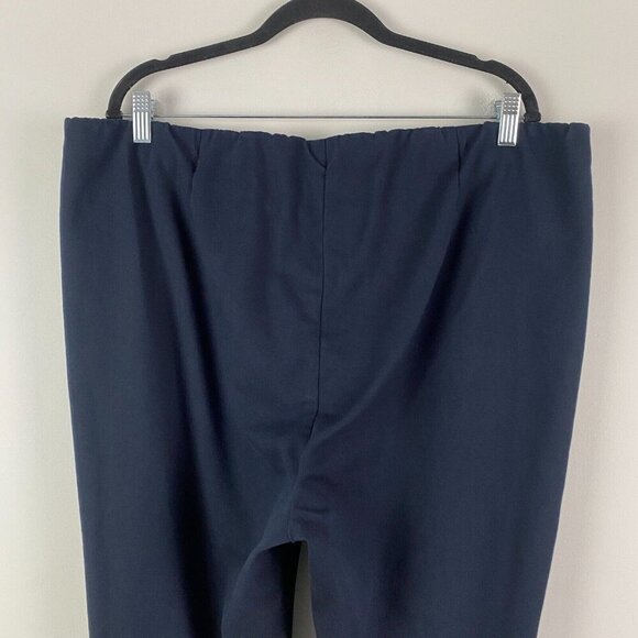 J Jill Essential Cotton Stretch Pull on Pants Womens 20 Navy Blue - Picture 5 of 10